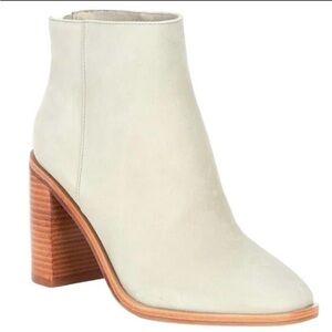 Antonio Melani Cammden Casual Nubuck Leather Block Heel Booties